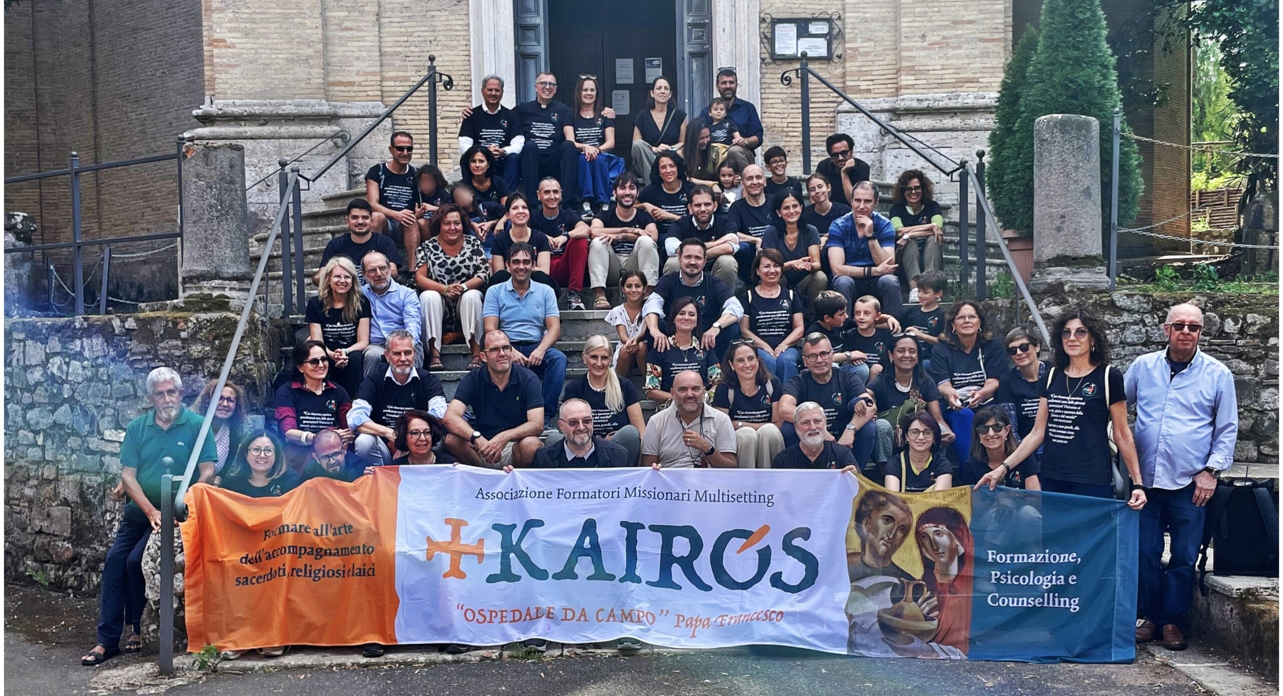 Foto di gruppo dell’Associazione Kairós al Giubileo